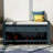 39" Wide Shoe Storage Bench With Cushion Entryway Bench Storage Bench With Drawers And Shoe Rack-368081148