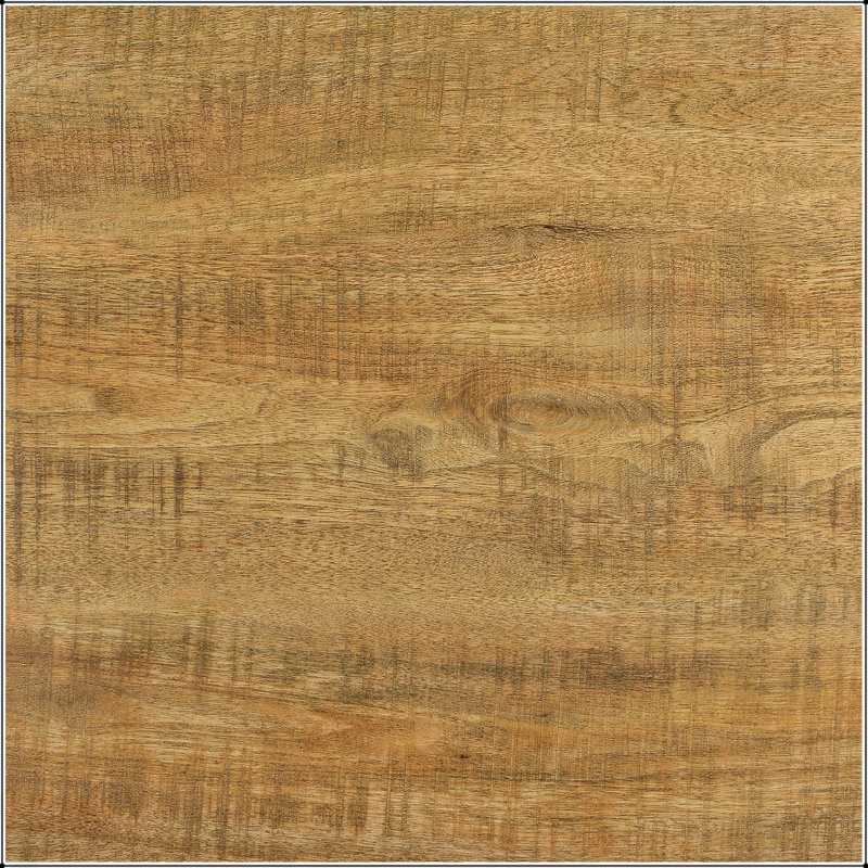Table basse carrée Exeter Mango avec plateau spacieux et fabrication durable, parfaite pour les intérieurs rustiques et modernes.