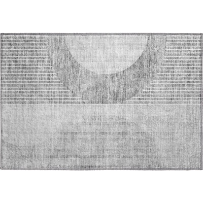 Premium Machine Washable Prisco Gray Rug