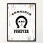 Cowgirls are Forever - Reproduction d'art textuel sur toile encadrée-29513709