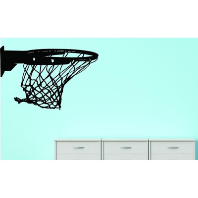 Décalcomanie murale anneaux basket