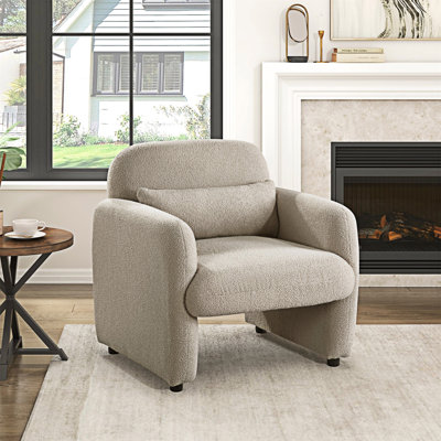 Chaise d'appoint rembourrée avec coussin