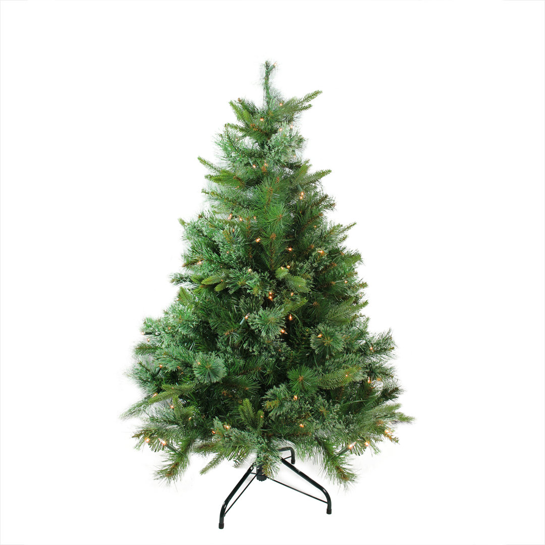 4.5' Pre-Lit Full Ashcroft Cashmere Pine Artificial Christmas Tree - Clear Dura-Lit Lights Northlight Seasonal