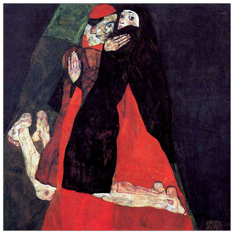 Egon Schiele - Wrapped Canvas Painting, 70cm H x 70cm W x 1.8cm D
