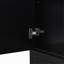 Bathroom Storage Cabinet With Two Laundry Baskets, Storage Cabinet With Doors And Drawer For Home, Black