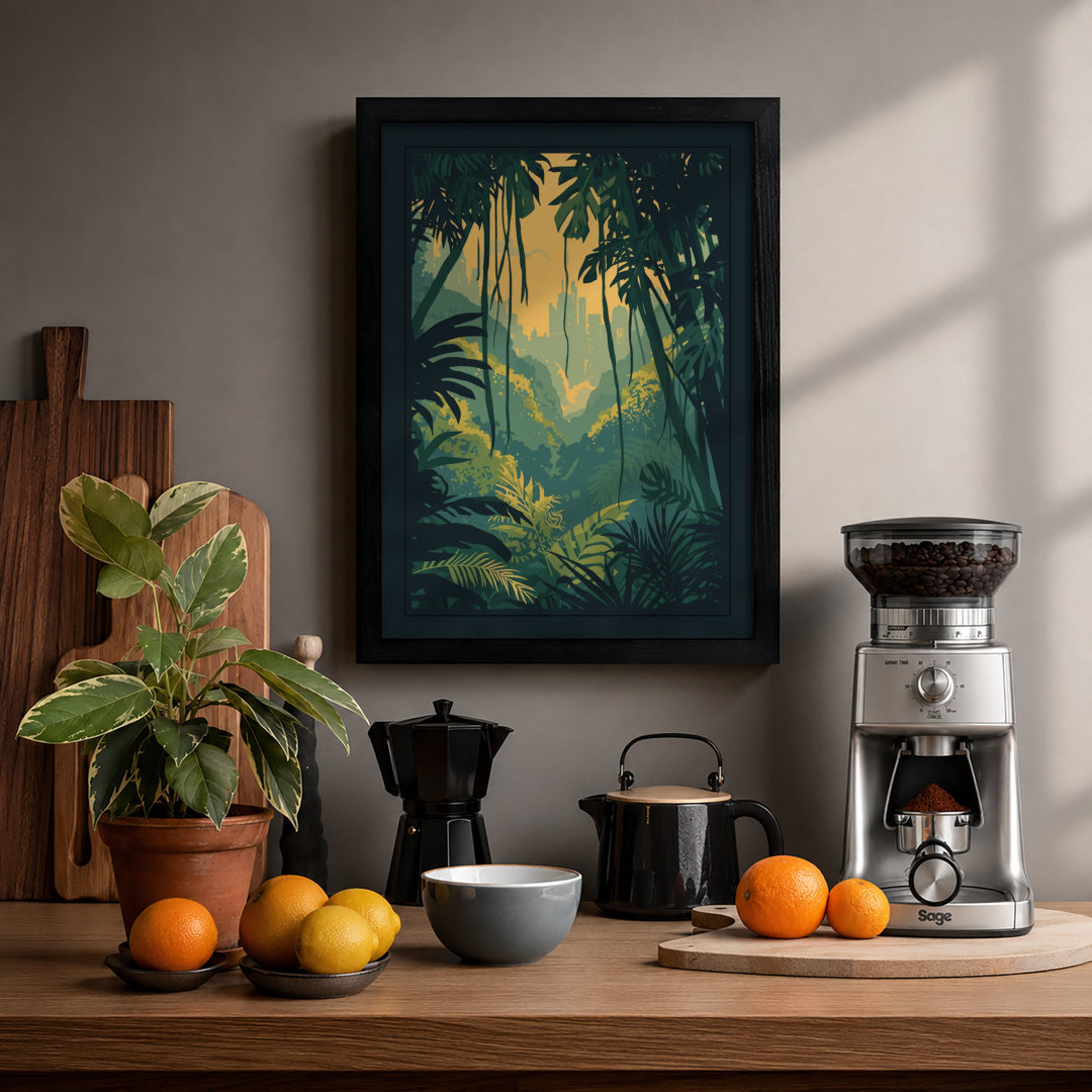 Jungle Paradise Tropical - Framed Print