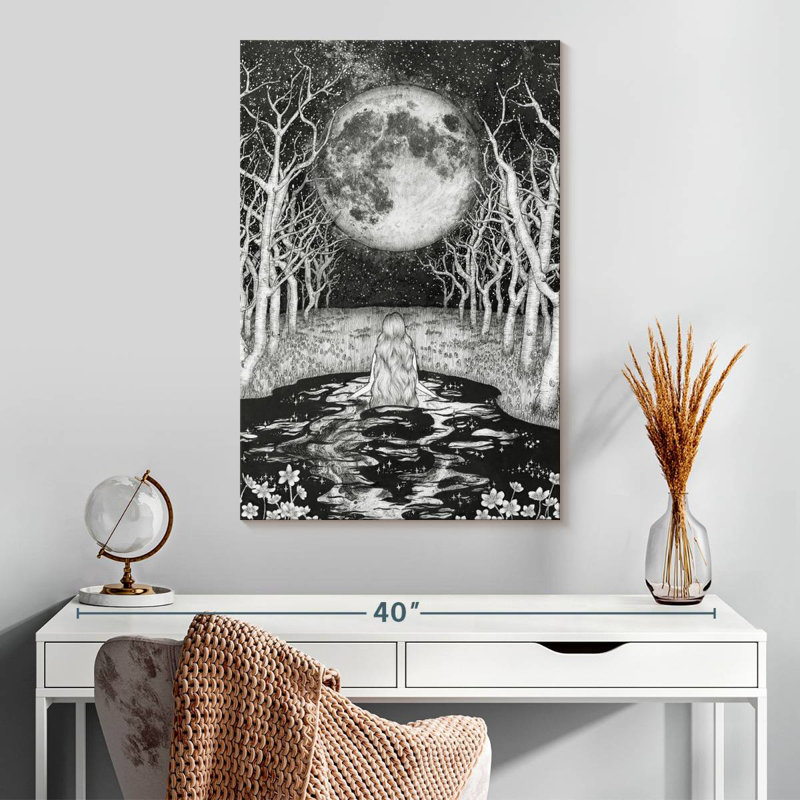 Oberle The Moonlight Bather, 30" H x 20" W