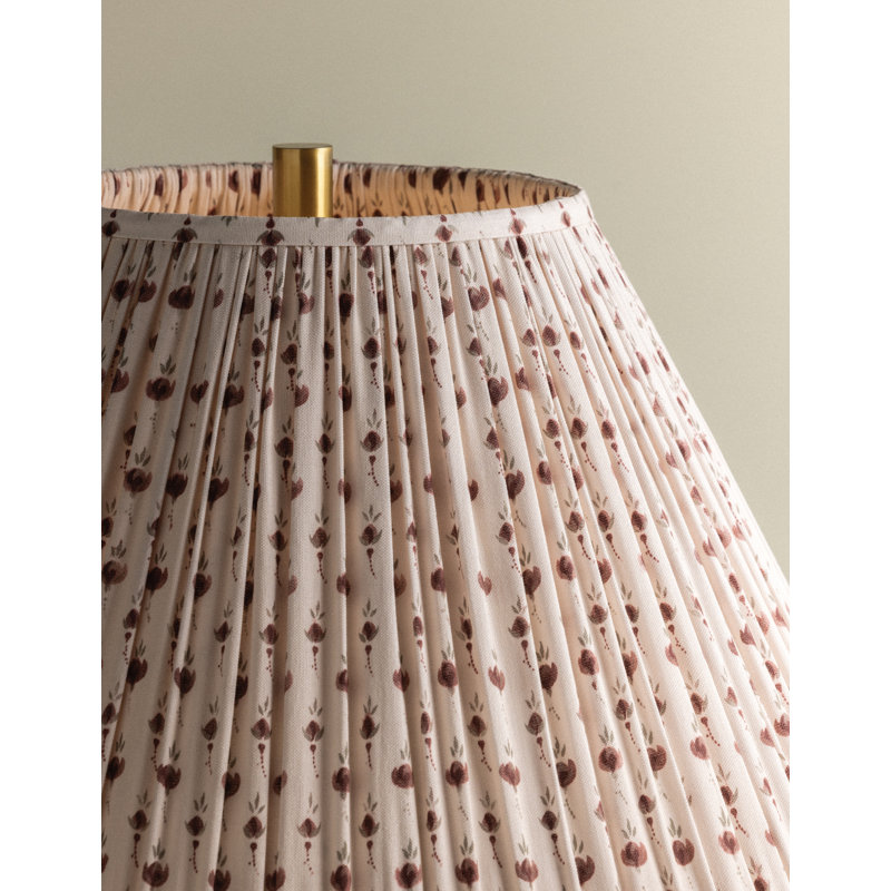 Crestwood Table Lamp With Primrose Red Shade