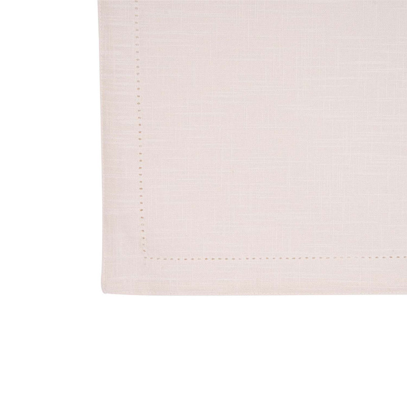 Ensemble de 6 napperons Hemstitch, Naturel / naturel