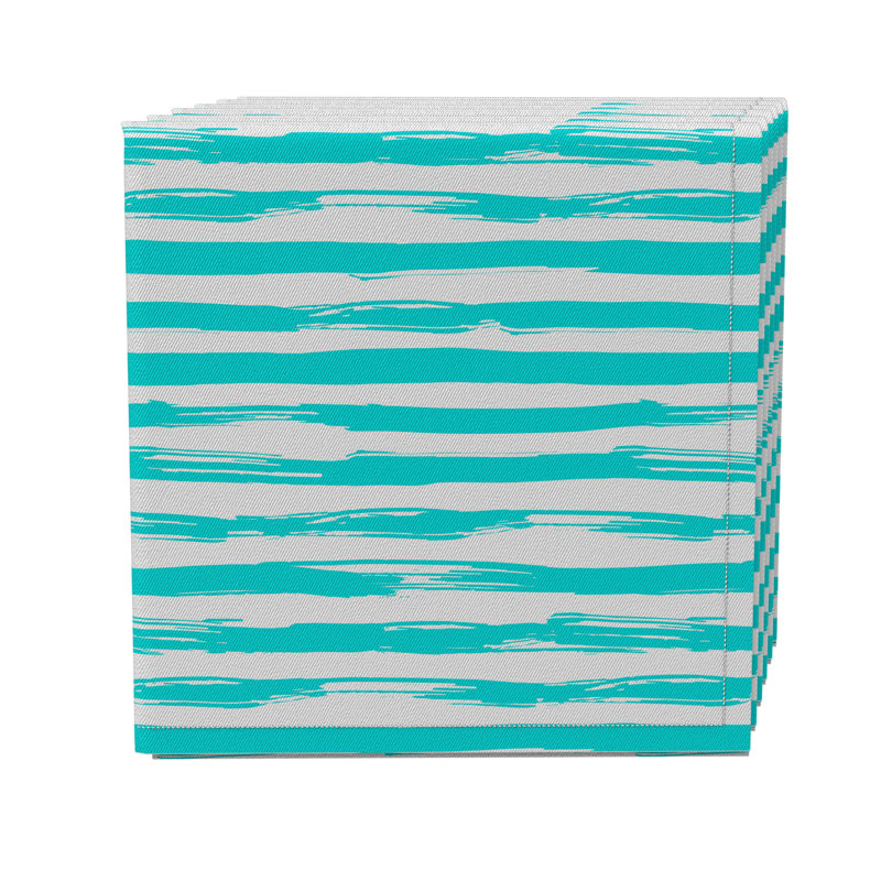 Cotton Twill Striped Square Napkin