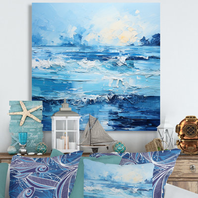 Bleu infini de l'océan IV - Nautique et plage, art mural, salon