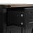 53.5" Farmhouse Kitchen Island With Power Outlet, Drop Leaf, Spice Rack, Drawer & Wheels-1859749073