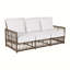 Newport 79" Wide Outdoor Wicker Patio Sofa with Cushions-70044858-84544970-93646529