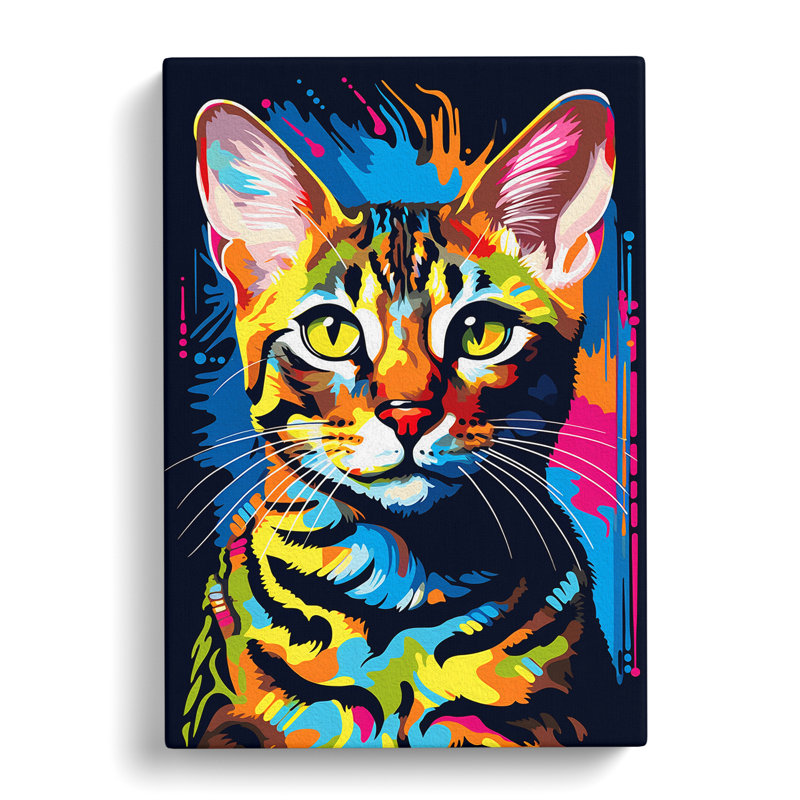 Bengal Cat Pop - No Frame Print, 60cm H x 40cm W x 3cm D