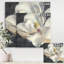 Floral blanc vif Magnolia, peinture sur toile - Magnolia blanc IV-55951647