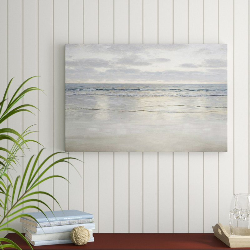 « soleil light on the sea », reproduction de peinture à l’acrylique sur toile tendue