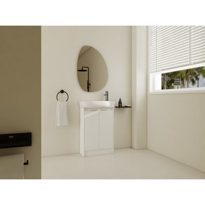 23" Freestanding Bathroom Vanity With Sink, Soft Close Doors
