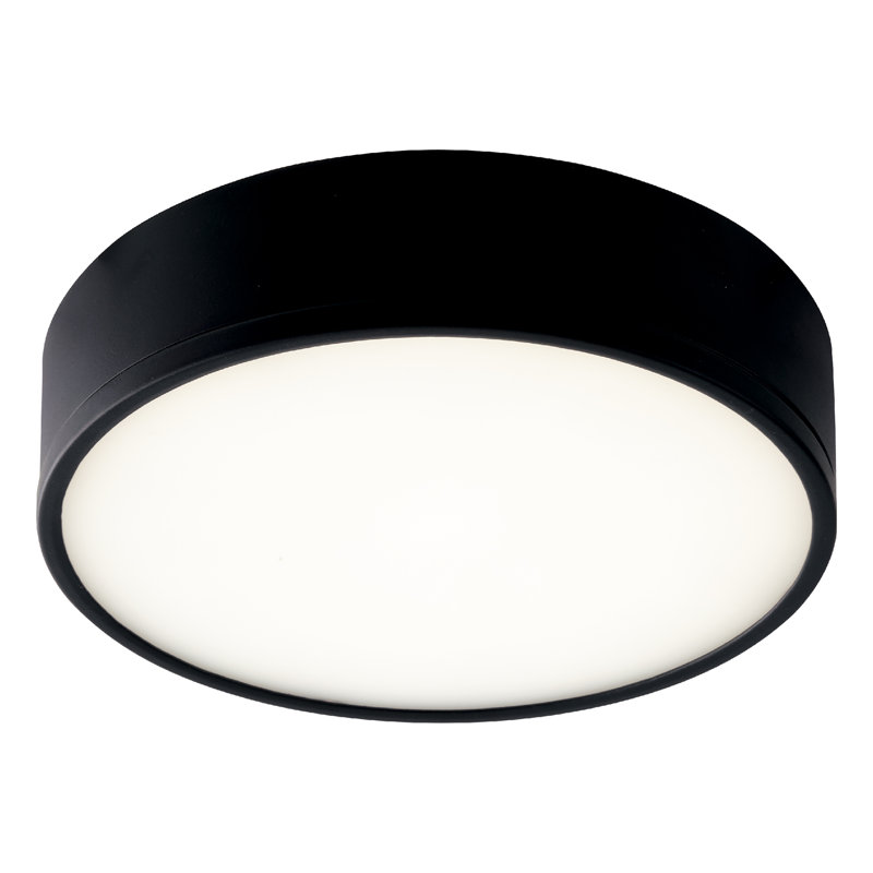 Acrylic LED Flush Mount, Black