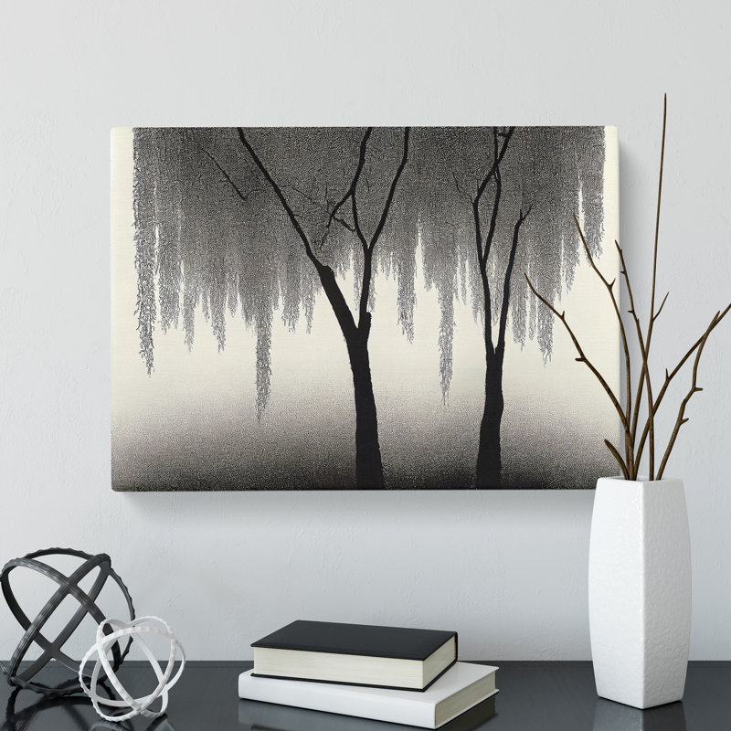 Peaceful Weeping Willow Trees - Wrapped Canvas, 50cm H x 76cm W x 3cm D