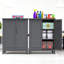 Armoire à outils de 47 po de hauteur en ardoise pour garage, salle de bain, buanderie, atelier de rangement en métal, espaces extérieurs bien organisés, utilisation flexible