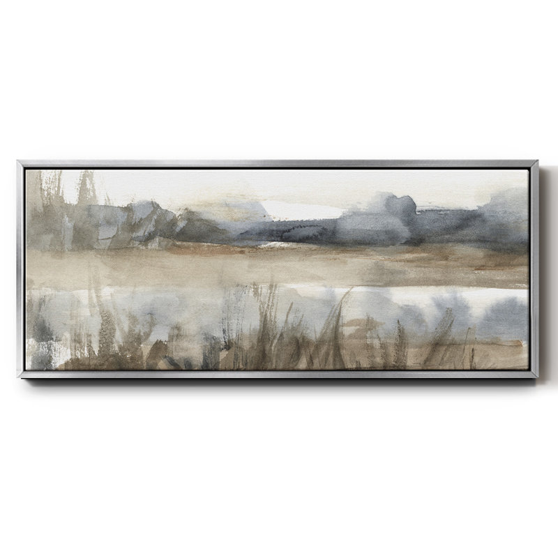 BlueGrey Marsh II- Framed Canvas