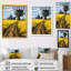 «Countryside Farm Road Yellow Spring Fields» sur impression sur toile-752818608-752818619