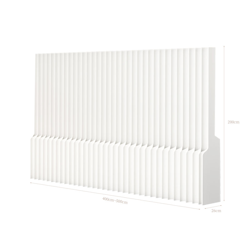 Paravent pliable écologique en papier - Cloison légère, sans assemblage pour usage commercial et domestique, blanc
