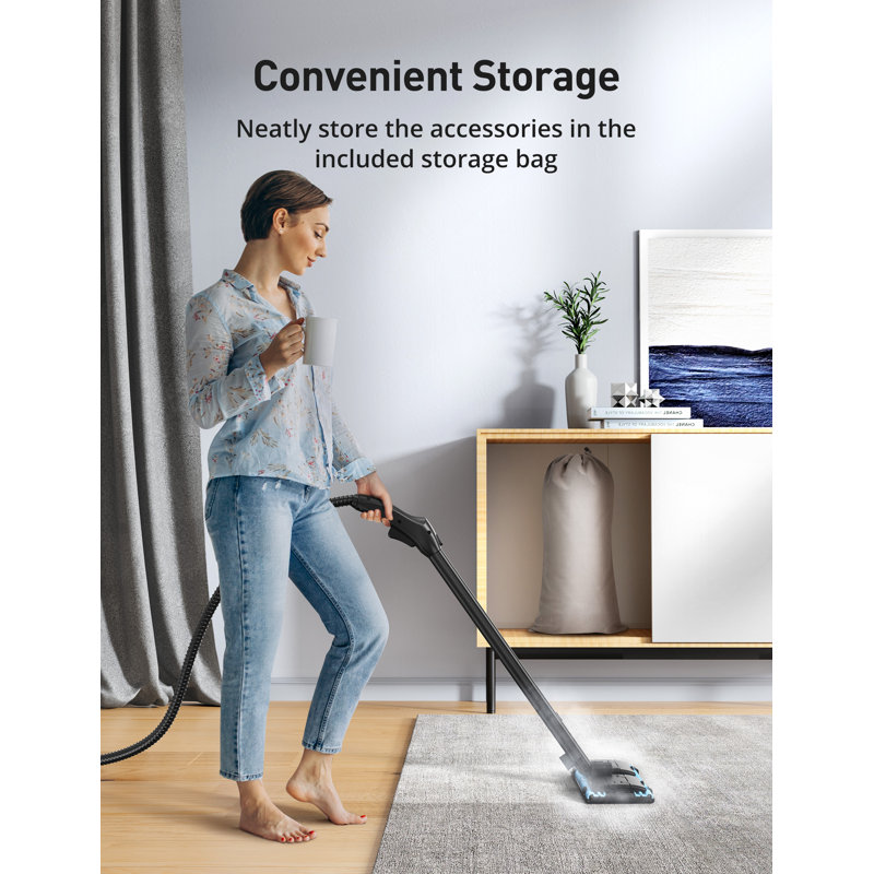 Steam Cleaner, 293°F 58 PSI Powerful Multipurpose Handheld Steam Mop for Home Use, 21 Attachments, 50Oz Capacity, Heavy Duty Steamer for Carpets, Floors, Cars, Tiles, Crack Cleaning
