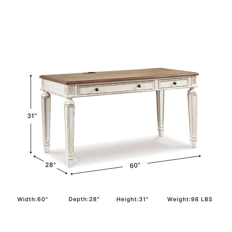 Heraldas Writing Desk with Power Outlet