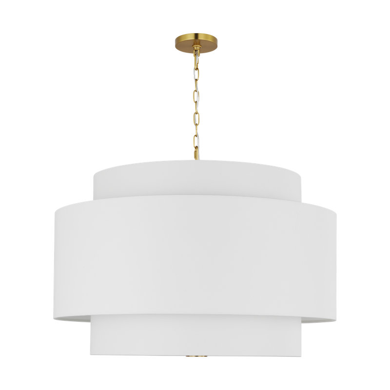 Sawyer Pendant, Burnished Brass, 27.38" H x 15" W x 15" D, 1