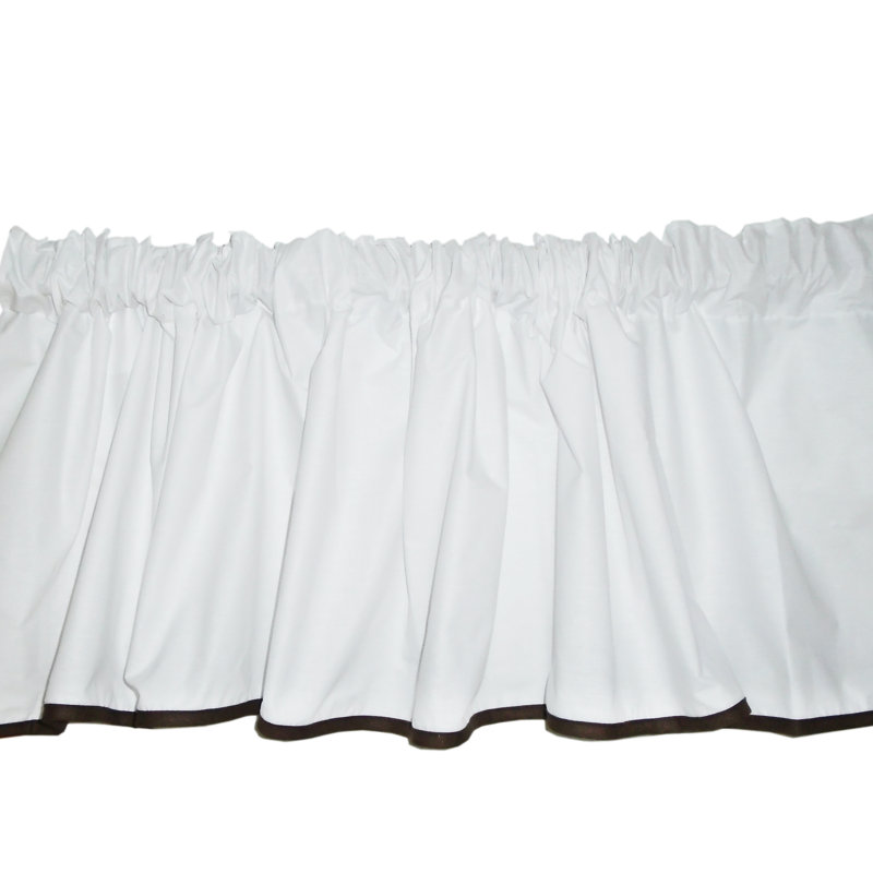 Cantonnière 72 "Vilray Forever Mine, Blanc / Chocolat