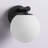Ariannie 1 - Light Dimmable Matte Black Flush Mounted Sconce