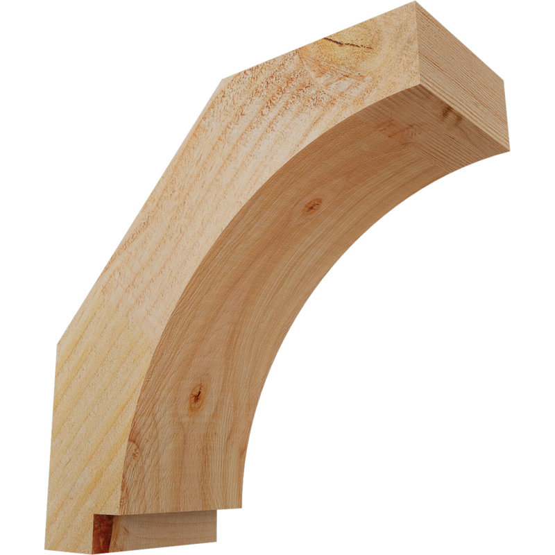 Attelle impériale du genou, Sapin de Douglas, H 10 po x l 4 po x P 10 po, Brute