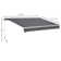 Dakota Fields 395cm W x 250cm D Polyester Cover Retractable Patio Awning