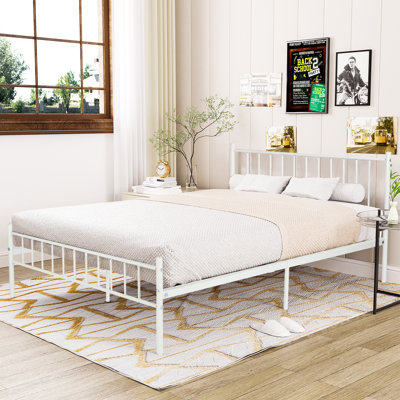 Aurora-Leigh UK Small Double - DE 120 X 190 Cm Metal Bed