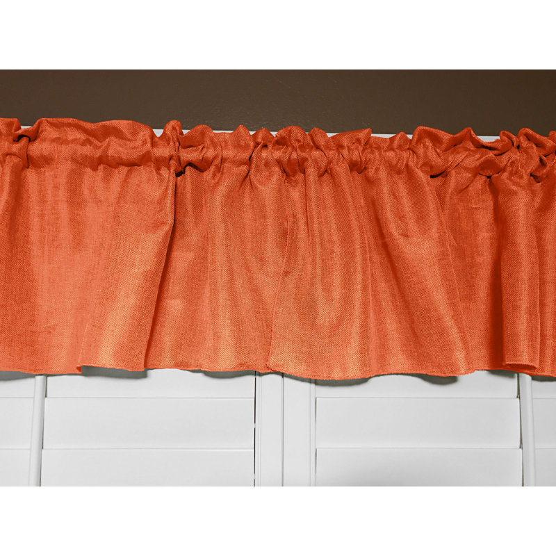 Cantonnière sur mesure l 58 po, Orange, L 58 po x L 20 po