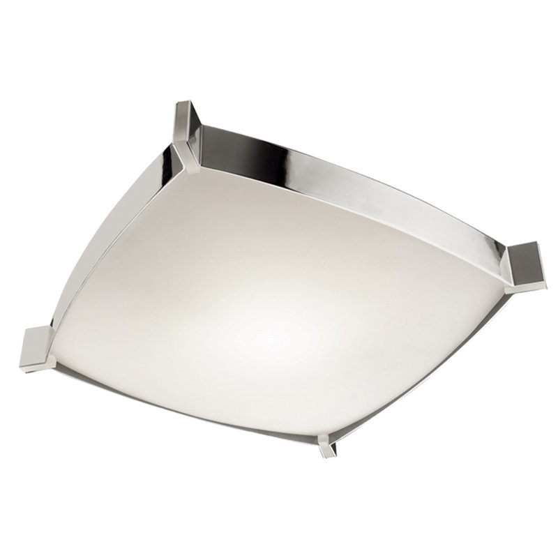 Linea Glass Flush Mount, 4.5" H x 19.75" W x 19.75" D