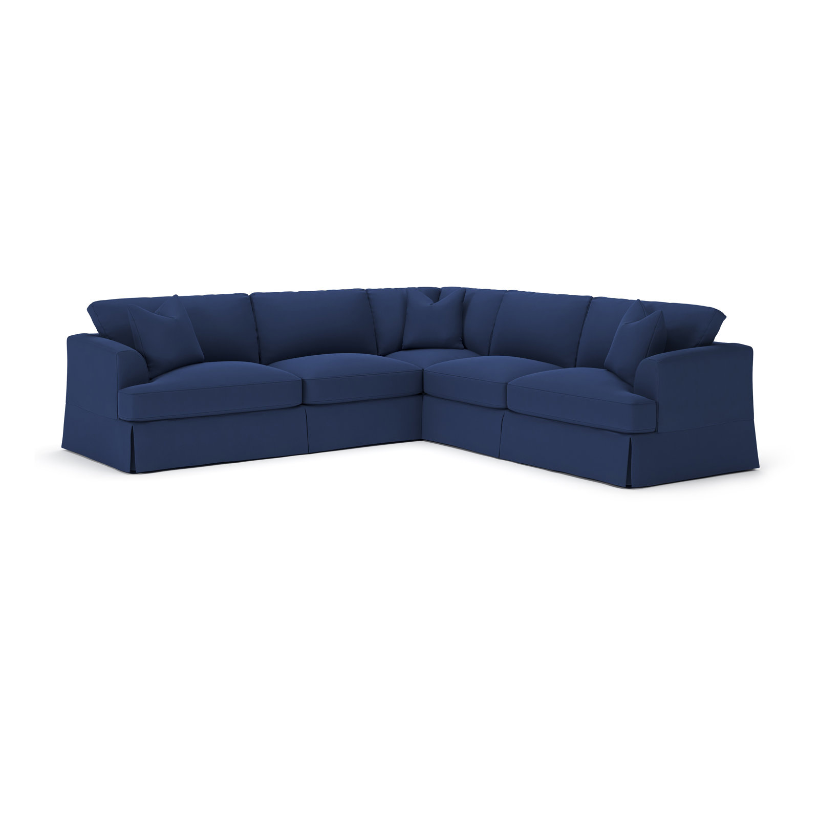Lucia L-Sectional, Right Hand Facing, Canvas Navy Sunbrella® Canvas