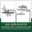 Adjustable 12" High Pressure Dual Shower Head with 12-Spray Handheld Shower-102030994