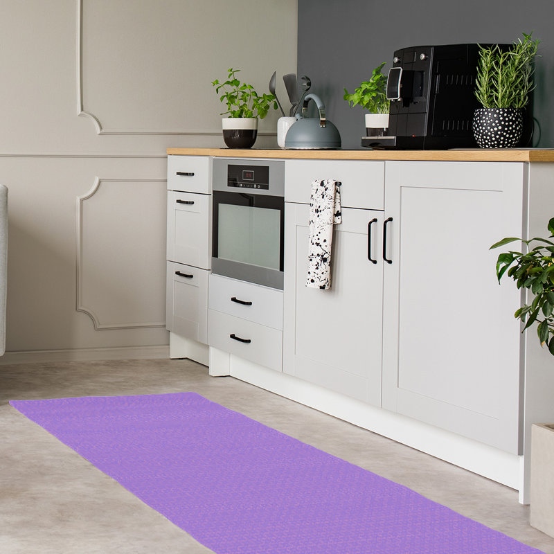 Tapis de zone mauve napperon, Tapis de couloir 2 pi 6 po x 8 pi
