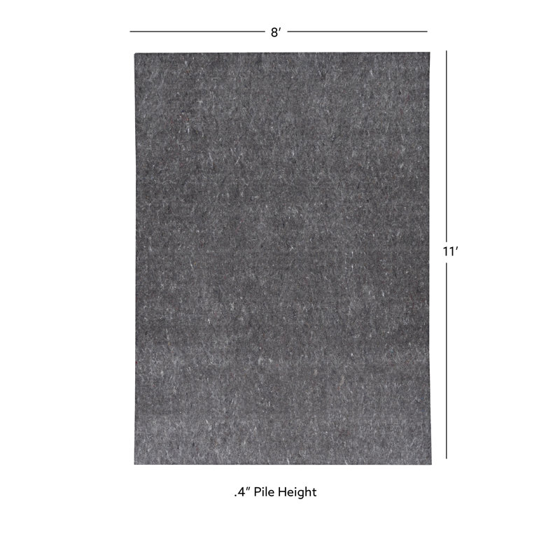 Sous-tapis à double surface Bashuk (0,4 po), Rectangle 8 pi x 11 pi