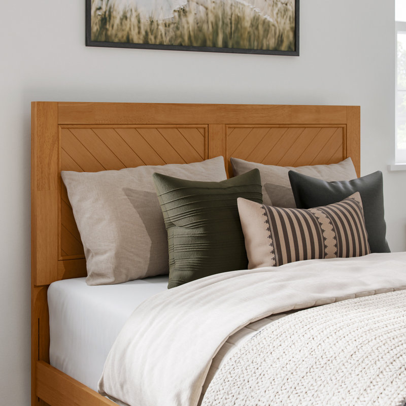 Lit plateforme en bois massif Jeinny avec pied et gigogne assortis, Double, Caramel clair