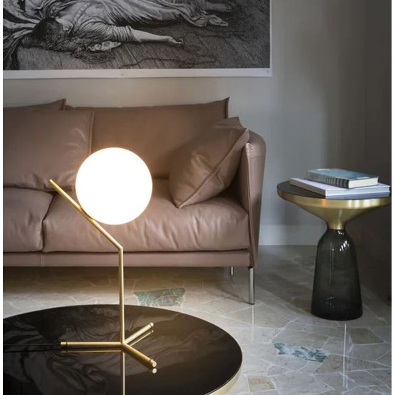 Lampe de table en verre Maya