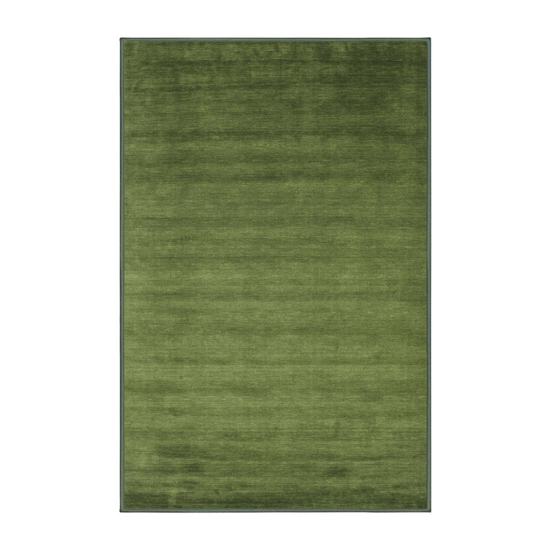 Tapis contemporain vert foncé, Rectangle 8 pi x 12 pi
