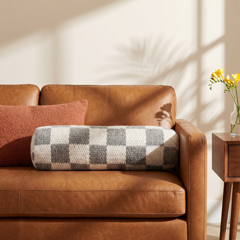 Yosemite Checkered Wool Blend Throw Pillow