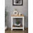 Cedarfield Brown & White Wooden Side Table | Modern Farmhouse |
