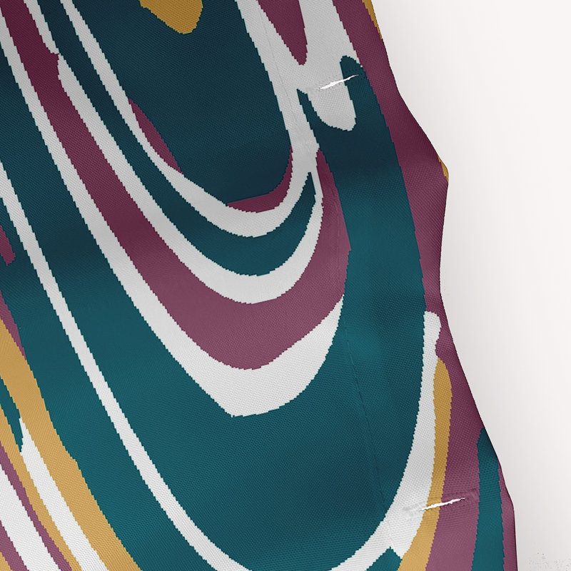 Hashir Floral Shower Curtain, Purple