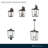 Messerly 3 Light 24" Tall Outdoor Wall Sconce-1882963864
