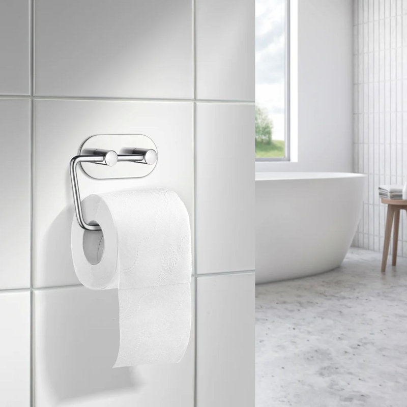 Porte-papier hygiénique mural Beslagsboden, Acier inoxydable poli