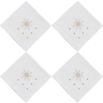 Worsham Collection Polyester Embroidered Square Napkin